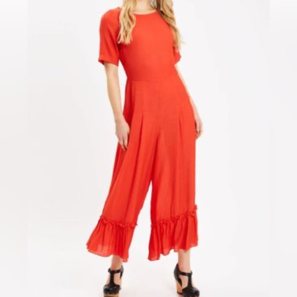 Elegant Red Jumpsuit